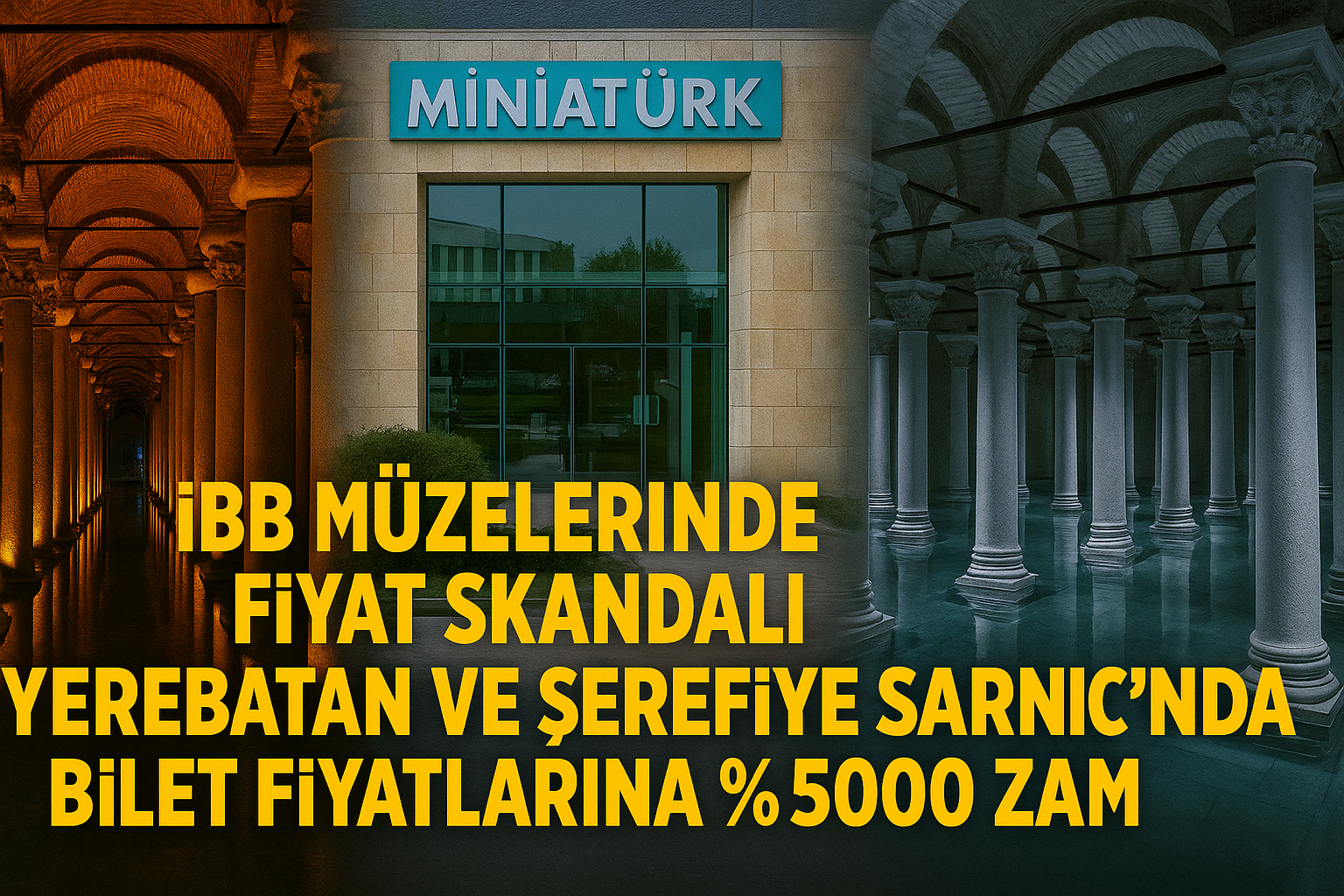 İBB Kültürü Soygun Aracı Yaptı: Tarihi Sarnıçlara %5000 Zam Skandalı!